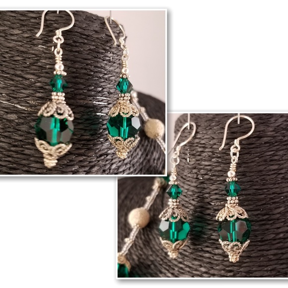 Swarovski and Sterling Silver Necklace & Earrings - Picture 3 of 8